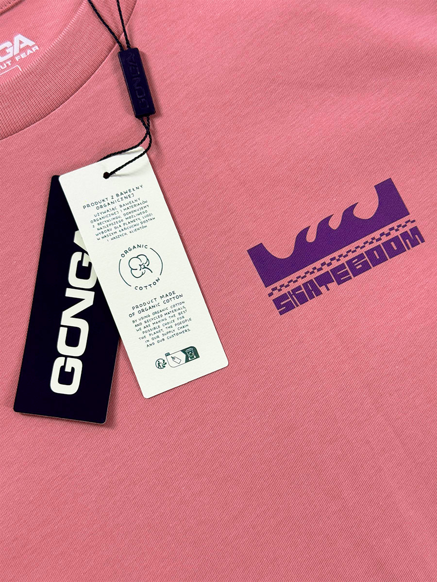 Koszulka Skateboom Miniramp Crew x GONGA Pink Kids - obrazek 2